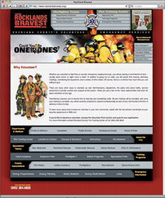 Canned Fire Volunteer Firefighter Recruitment and Retention Campaigns - Rocklands Bravest web site