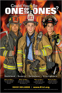 Canned Fire Volunteer Firefighter Recruitment and Retention Campaigns - Poster - Youth