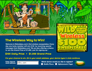 Webstakes Wireless - Interactive Promotion